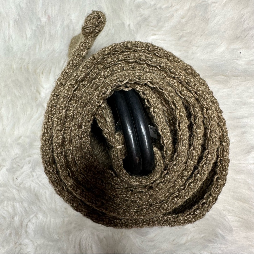 Belt Woven Cloth Tan